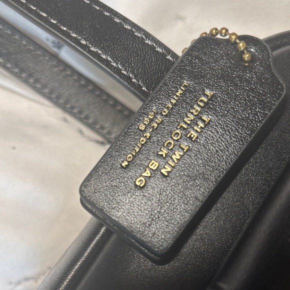 Coach Black Turn lock Bag 20 with Gold Accents - Picture 10 of 14